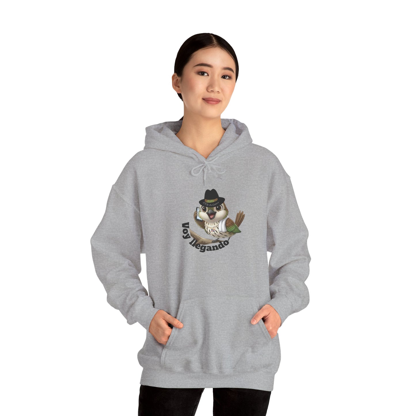 Unisex Heavy Blend  Hooded Sweatshirt with Cigüita "Voy llegando"