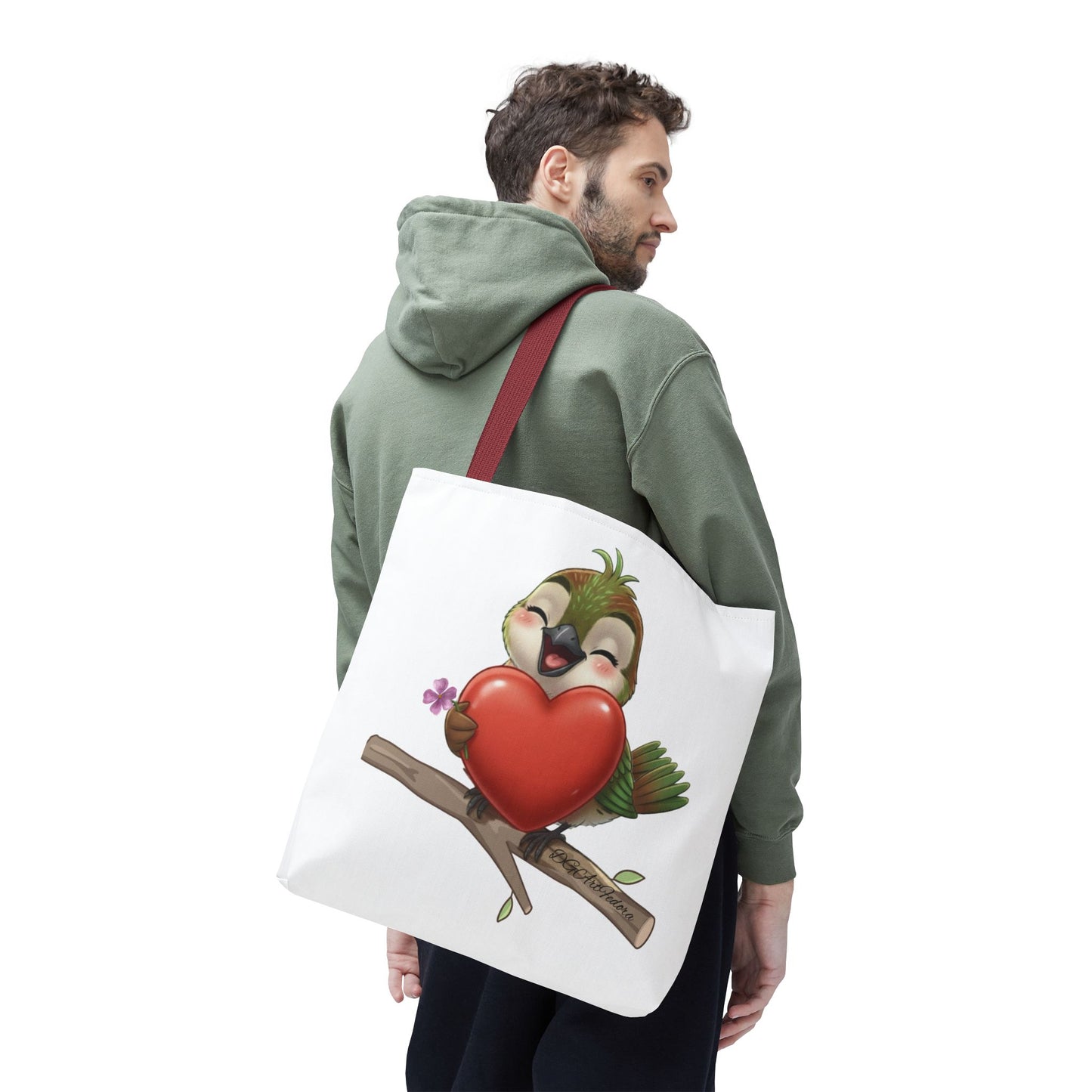 Tote Bag (AOP) - Ciguita Hugging Heart