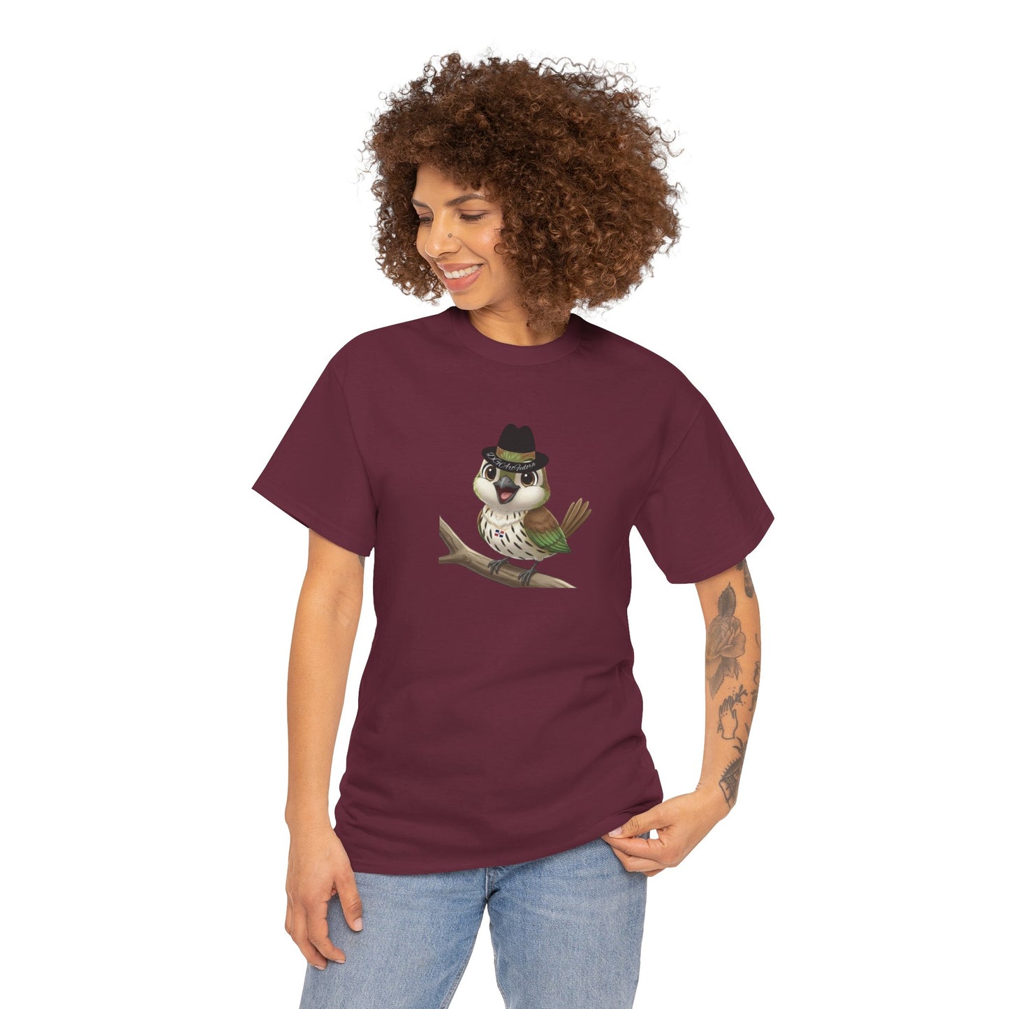 Unisex Heavy Cotton Tee Ciguita Chillin' on a Branch