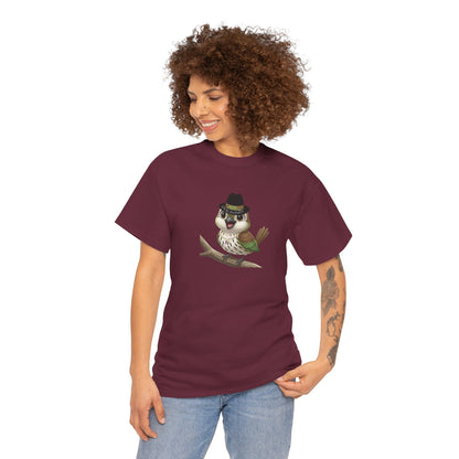 Unisex Heavy Cotton Tee Ciguita Chillin' on a Branch