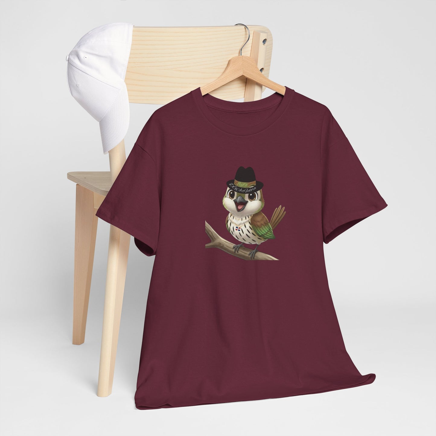 Unisex Heavy Cotton Tee Ciguita Chillin' on a Branch