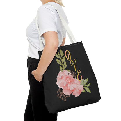 Floral “Love” Design - Tote Bag