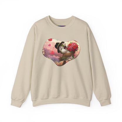 Unisex Heavy Blend Crewneck Sweatshirt San Valentin heart with ciguita.