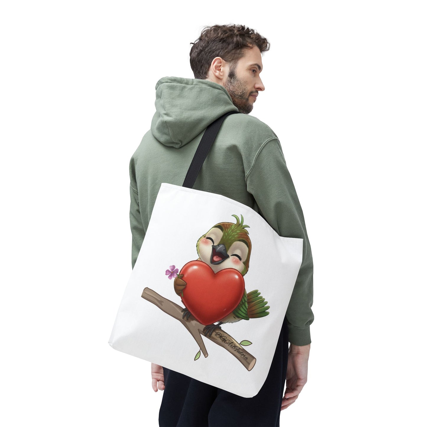 Tote Bag (AOP) - Ciguita Hugging Heart