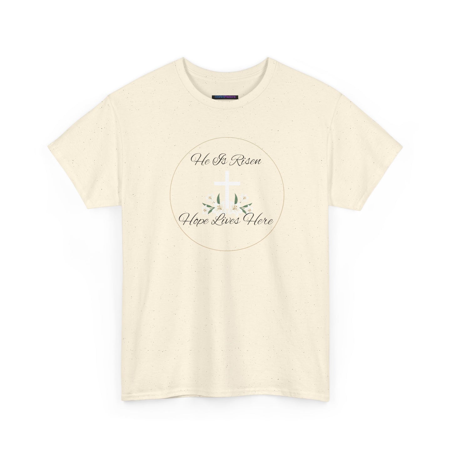 Unisex Heavy Cotton – He is Risen, Hope Lives Here