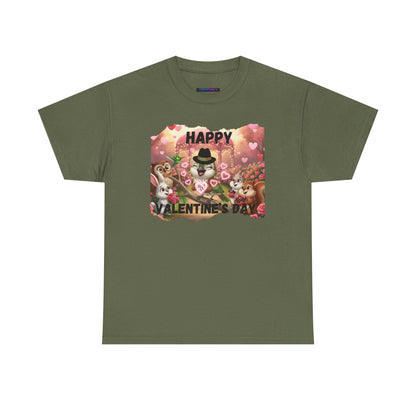 Unisex Heavy Cotton Tee Valentine's Day Ciguita and Friends