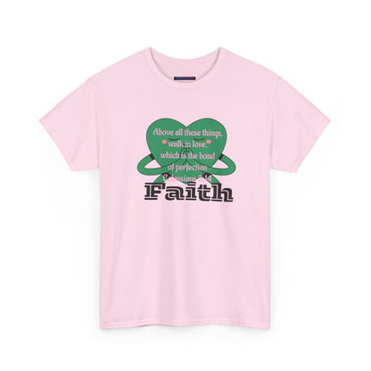 Unisex Heavy Cotton Tee -Faith, Colossians 3:14