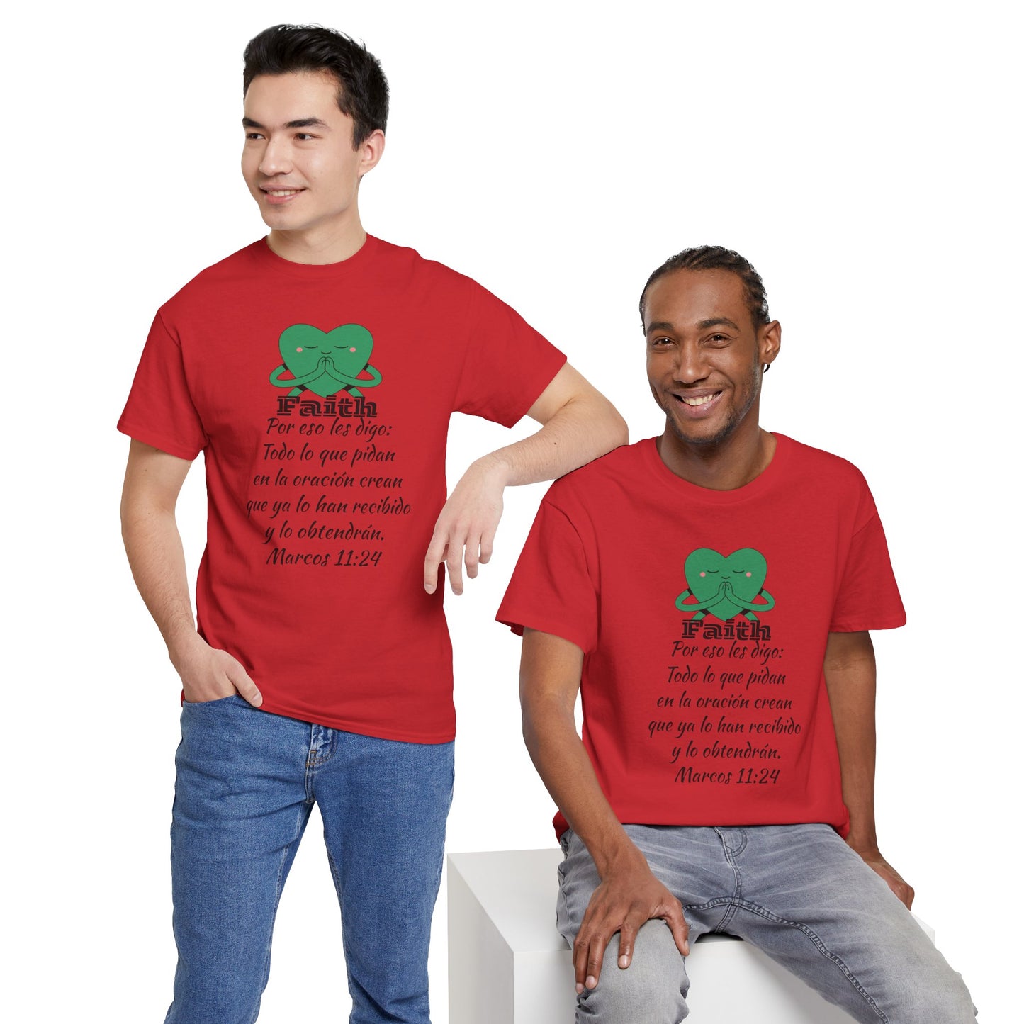 Unisex Heavy Cotton Tee - Fe Marcos 11:24