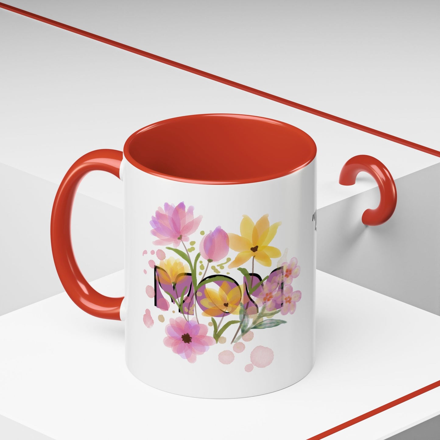Mother’s Day Inspirational Love Quote - Floral Mom Mug