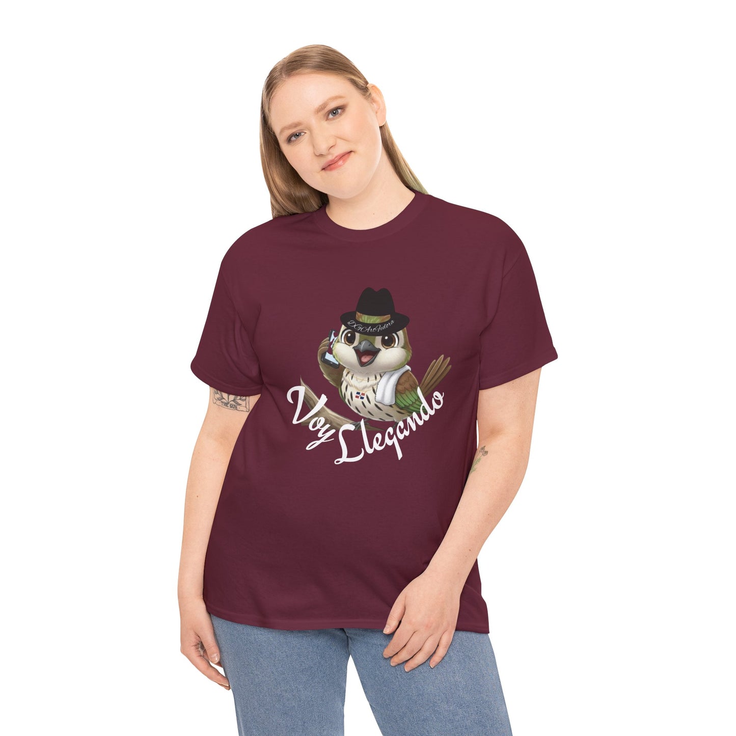 Unisex Heavy Cotton Tee - Voy Llegando