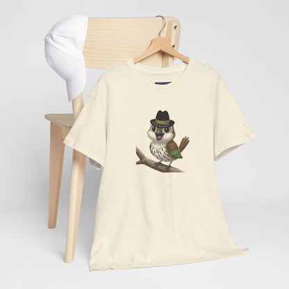 Unisex Heavy Cotton Tee Ciguita Chillin' on a Branch