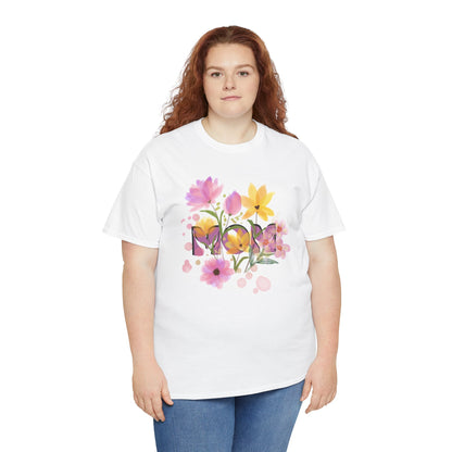 Soft Floral Mom Tribute Design - Heavy Cotton Tee