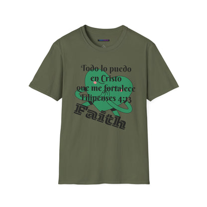 Unisex Softstyle T-Shirt - Filipenses 4:13 Todo lo Puedo en Cristo