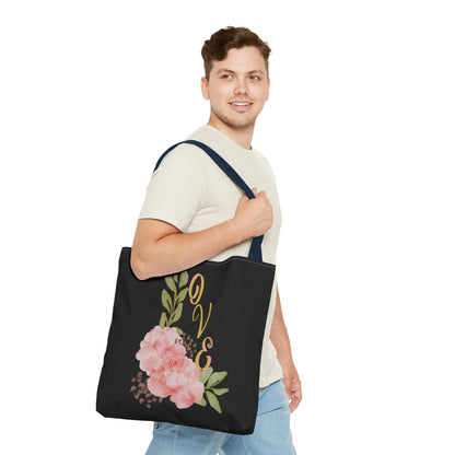 Floral “Love” Design - Tote Bag