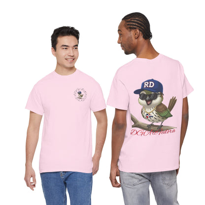 Unisex Heavy Cotton Tee - Cigüita y su Flow Dominicano - Front and Back