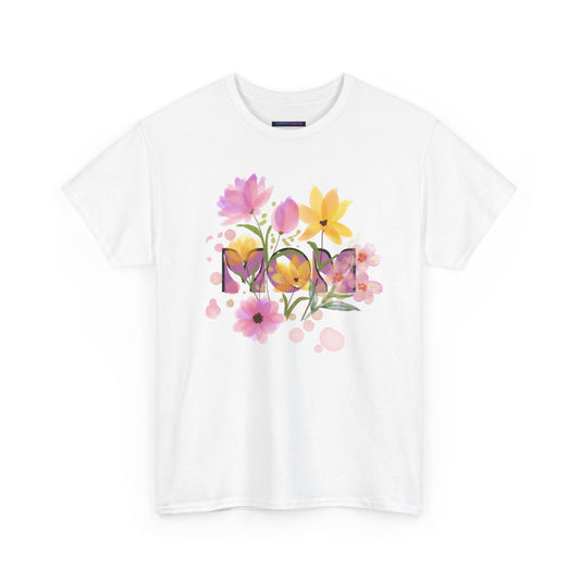 Soft Floral Mom Tribute Design - Heavy Cotton Tee