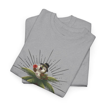 Unisex Heavy Cotton Tee Ciguita Tropical Sunrise