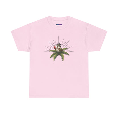 Unisex Heavy Cotton Tee Ciguita Tropical Sunrise