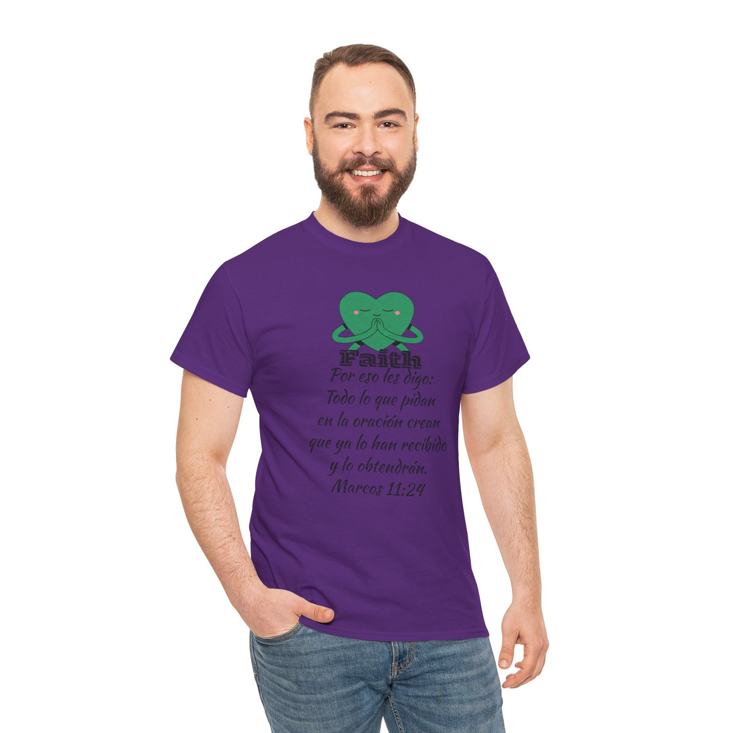 Unisex Heavy Cotton Tee - Fe Marcos 11:24