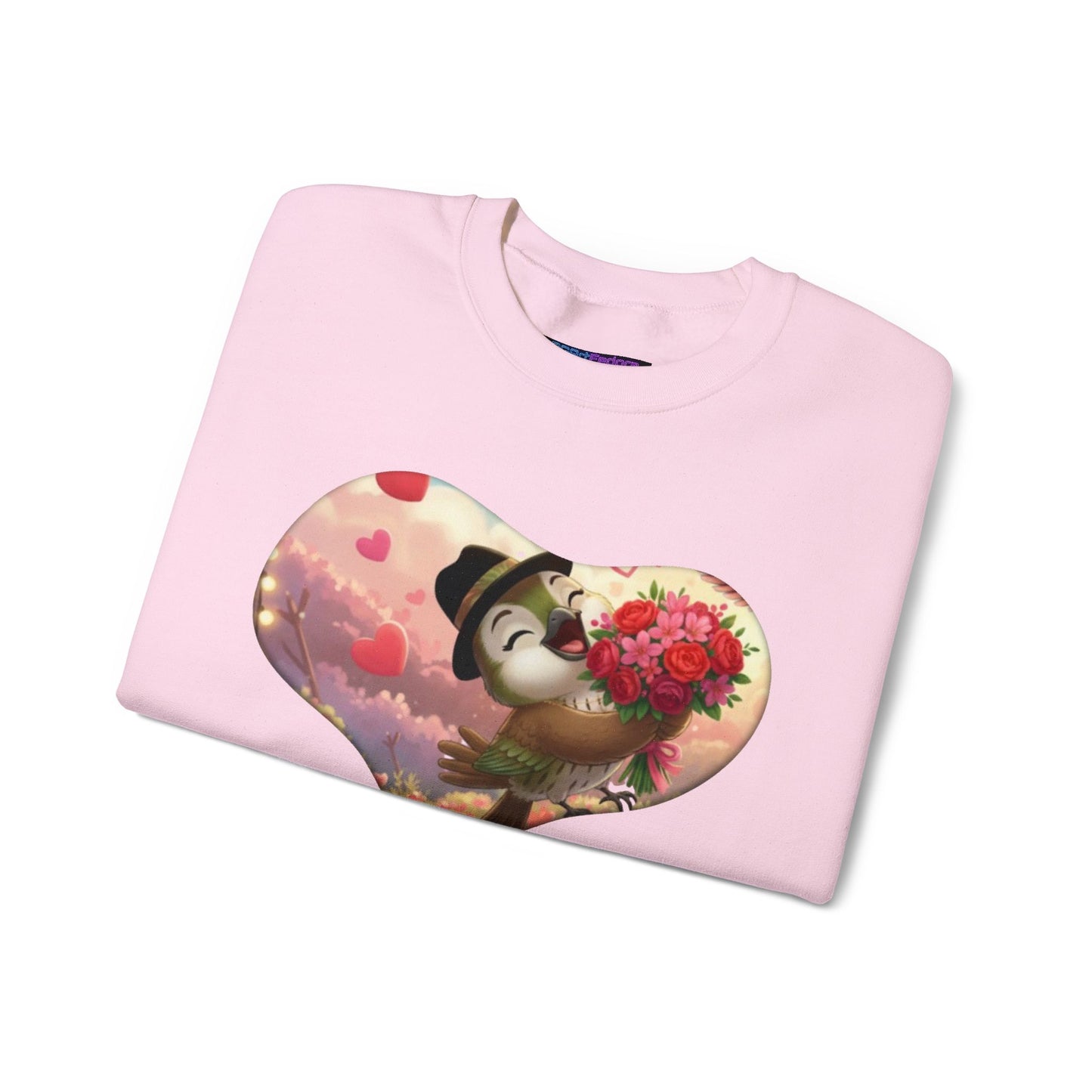 Unisex Heavy Blend Crewneck Sweatshirt San Valentin heart with ciguita.