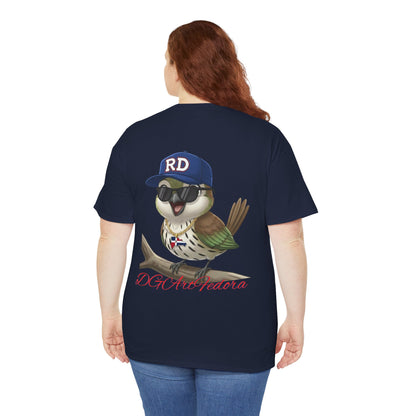 Unisex Heavy Cotton Tee - Cigüita y su Flow Dominicano - Front and Back
