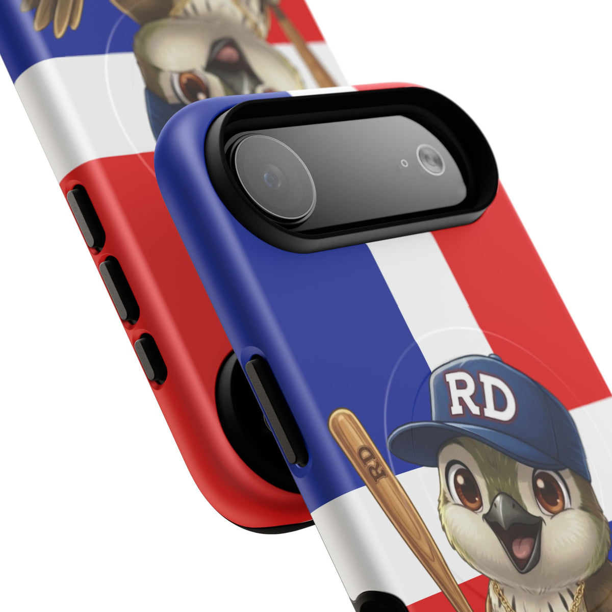 Dominican flag with Cigüa ready for baseball Tough Magnetic Iphone Cases