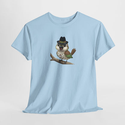Unisex Heavy Cotton Tee Ciguita Chillin' on a Branch