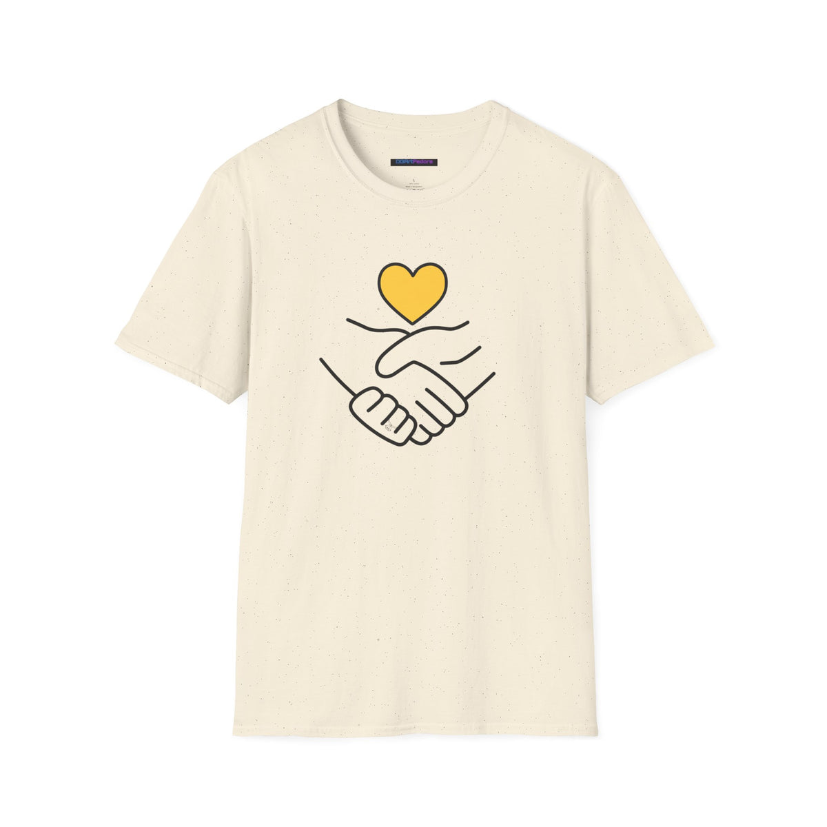 Unisex Softstyle T-Shirt Clasped Hands with Heart