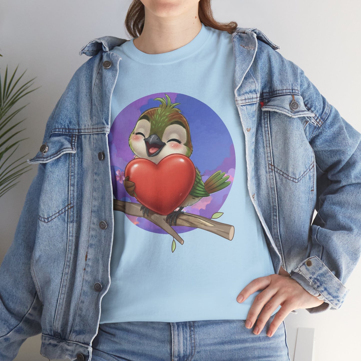 Unisex Heavy Cotton Tee Ciguita Hug your Heart