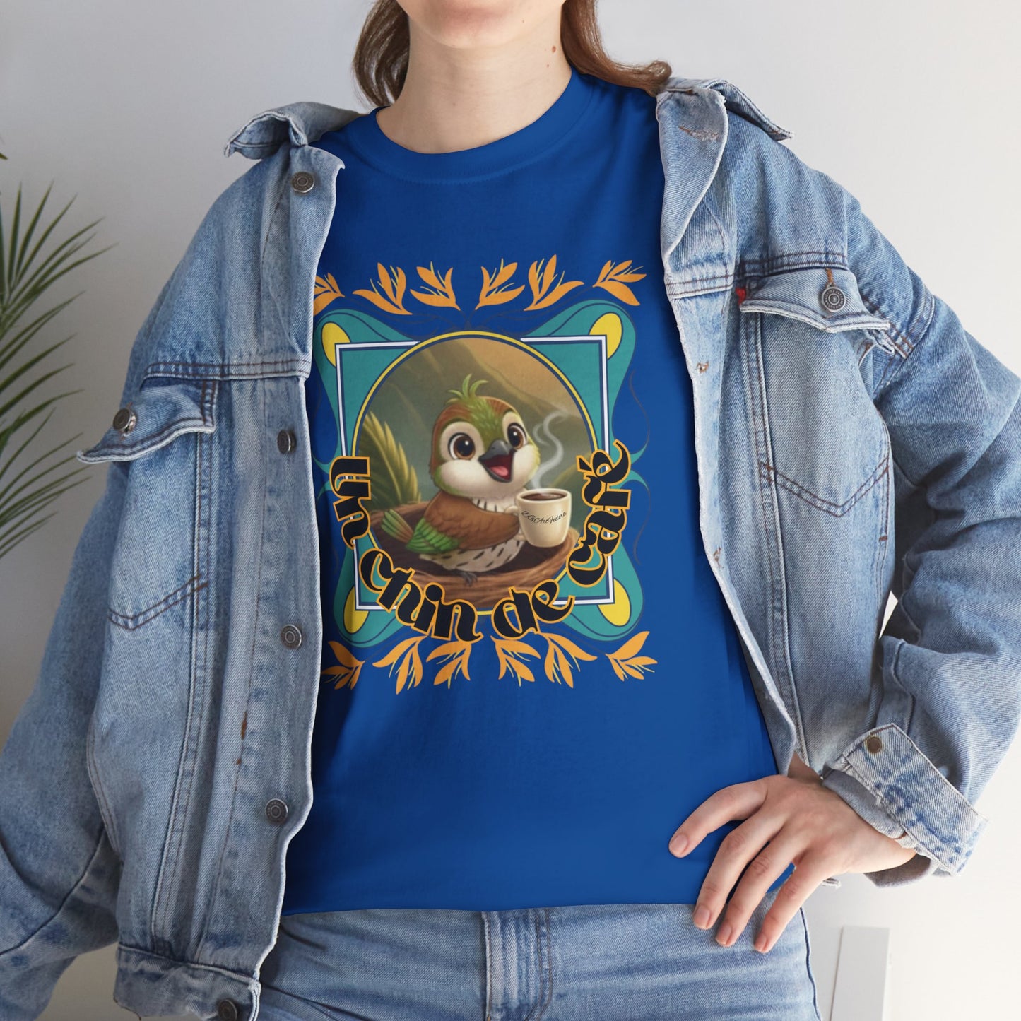 Unisex Heavy Cotton Tee - Un Chin de Café