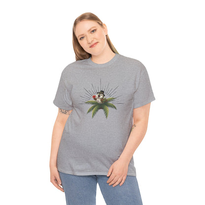 Unisex Heavy Cotton Tee Ciguita Tropical Sunrise