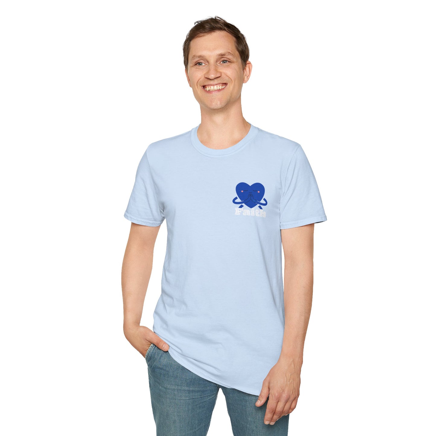 Unisex Softstyle T-Shirt - Heart, Prayer, Faith