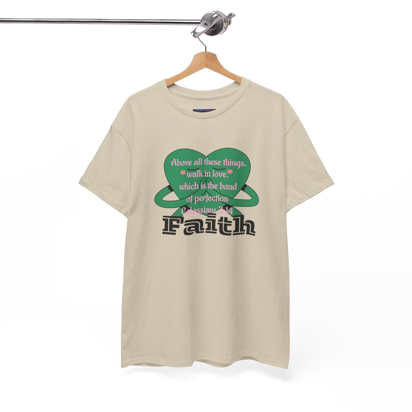 Unisex Heavy Cotton Tee -Faith, Colossians 3:14