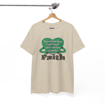 Unisex Heavy Cotton Tee -Faith, Colossians 3:14