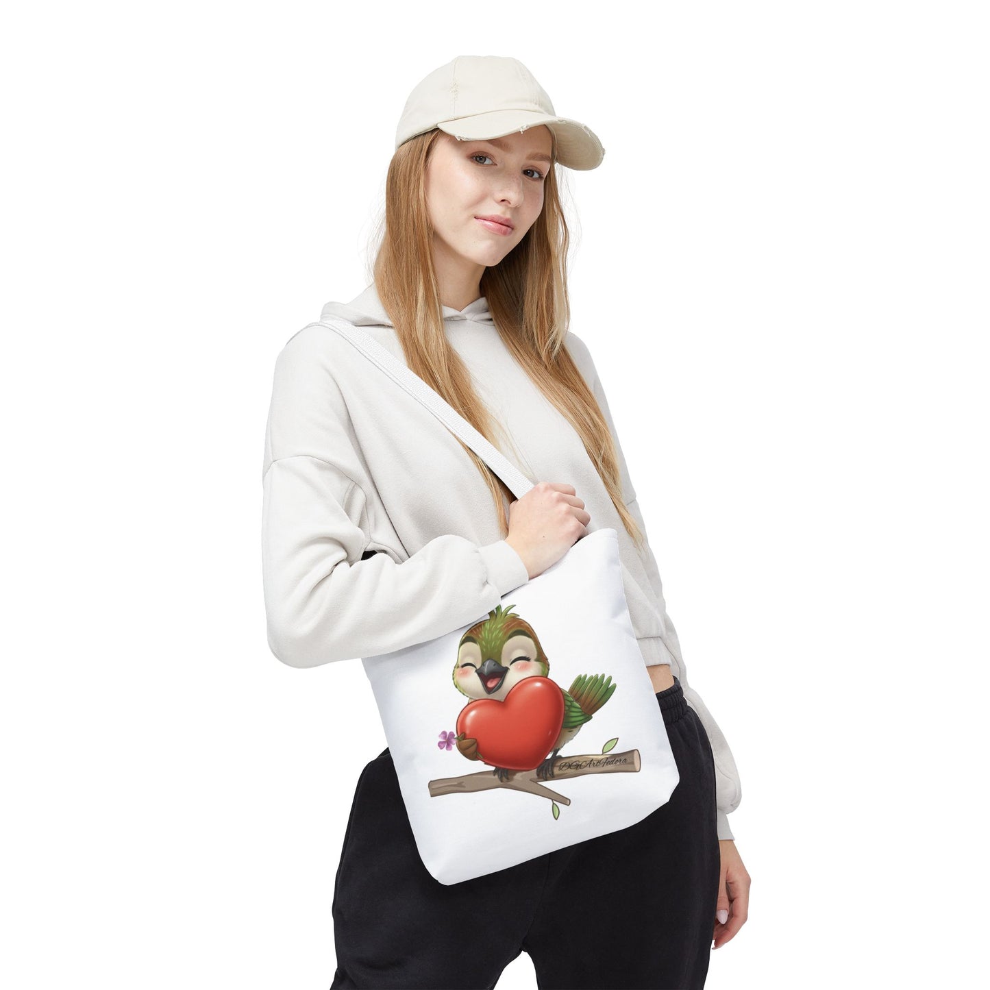 Tote Bag (AOP) - Ciguita Hugging Heart