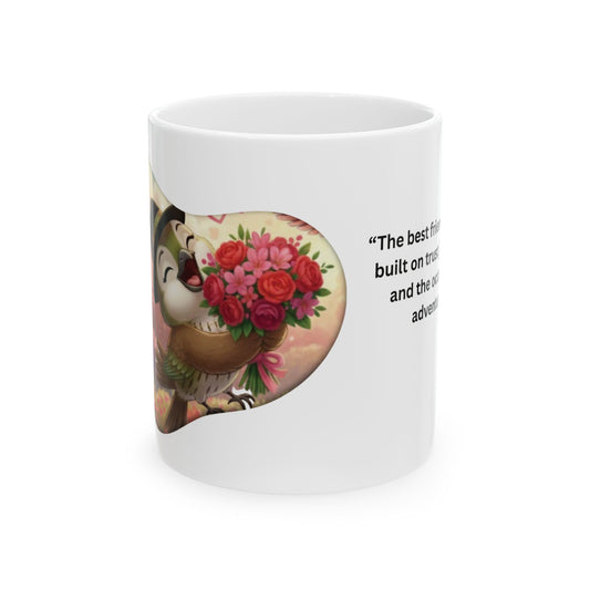 Ceramic Mug, (11oz, 15oz) Ciguita Heart and Quote