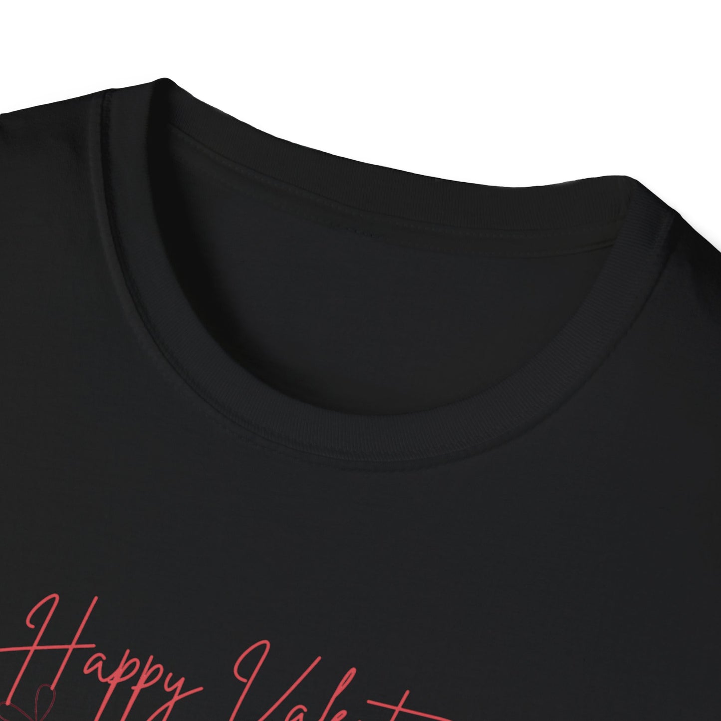 Unisex Softstyle T-Shirt Happy Valentine's Day Four Hearts