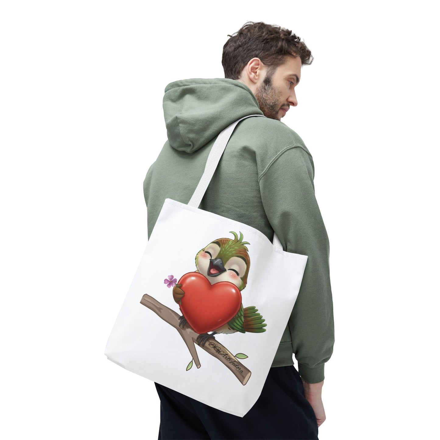 Tote Bag (AOP) - Ciguita Hugging Heart