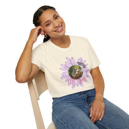 Cigüita Mother’s Embrace Flower Design - Softstyle T-Shirt