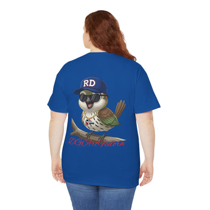 Unisex Heavy Cotton Tee - Cigüita y su Flow Dominicano - Front and Back