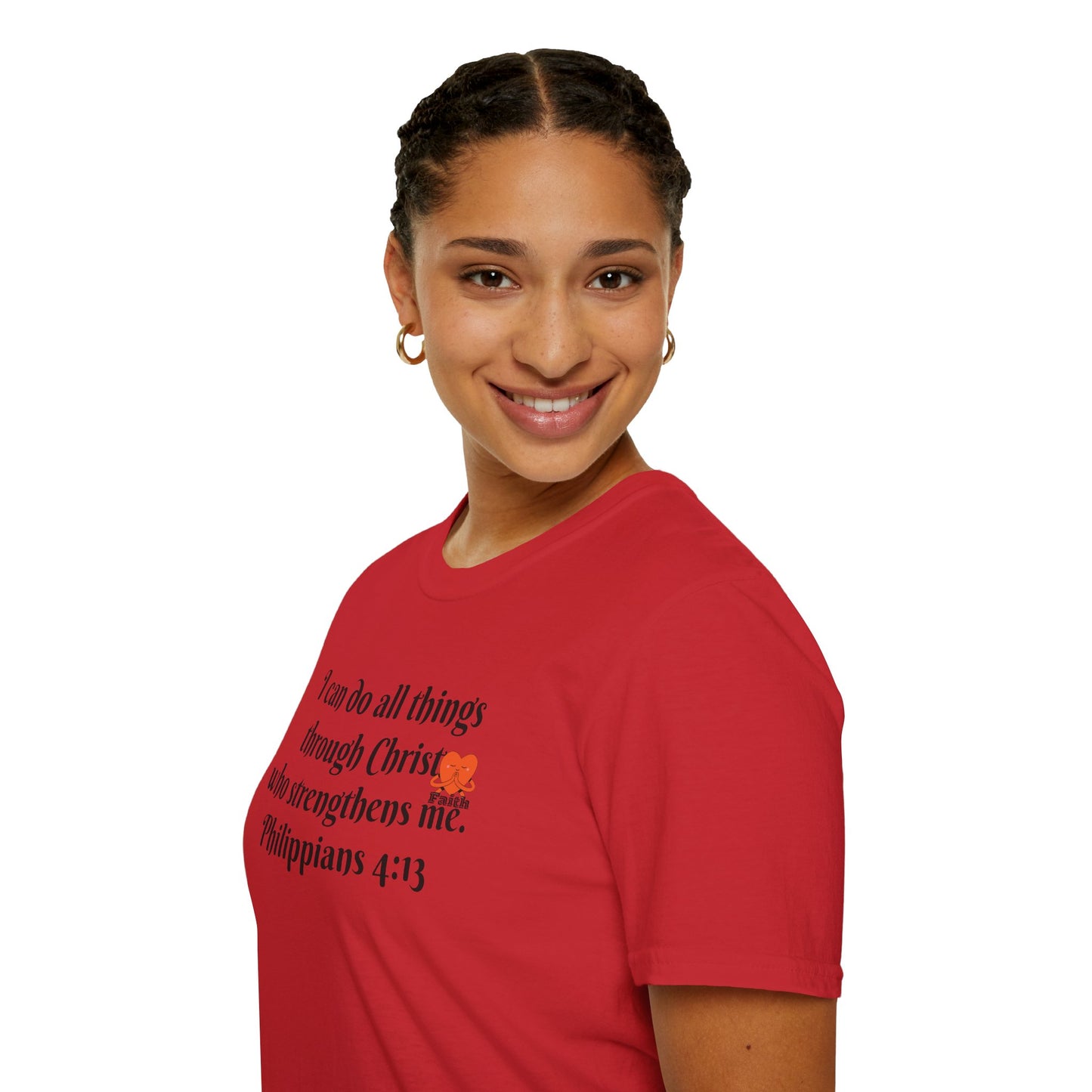 Unisex Softstyle T-Shirt -Philippians 4:13 - I can do all things