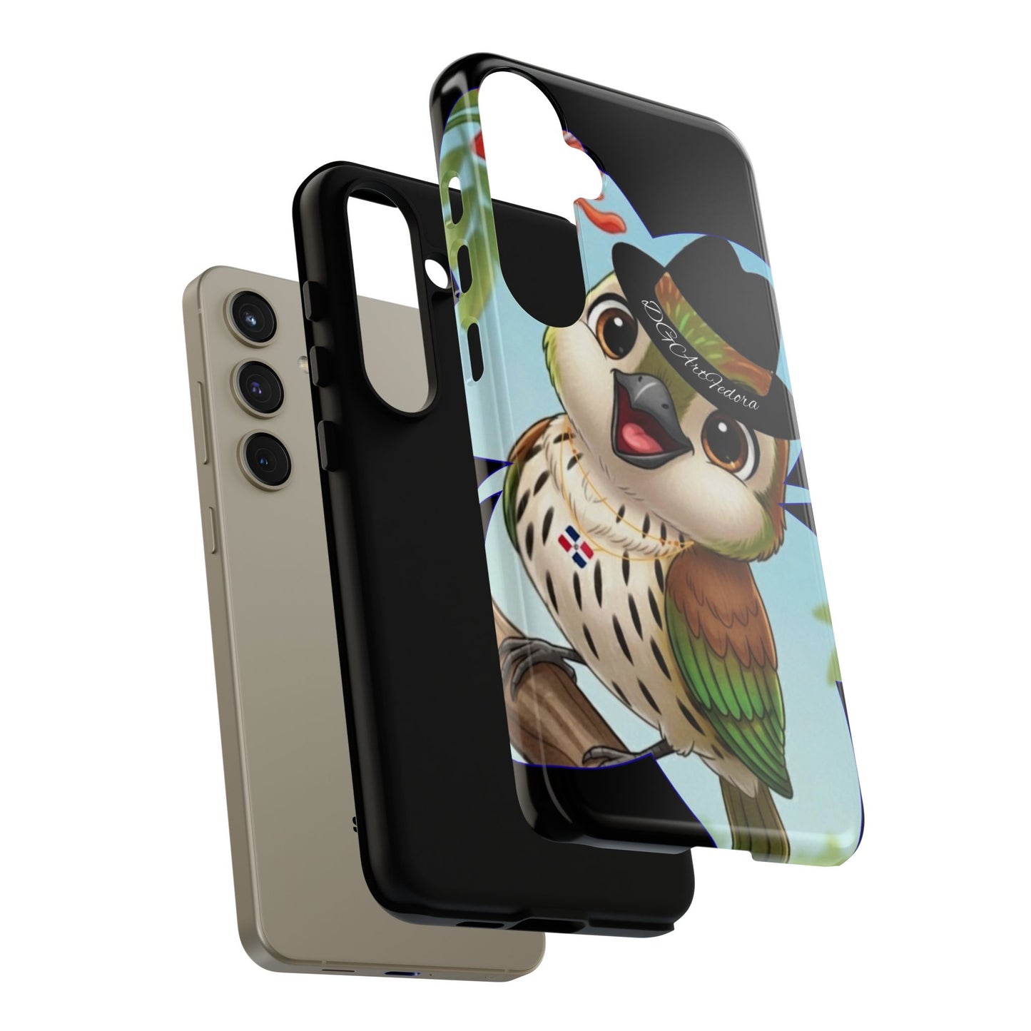 Tough Phone Case  Black- Matte & Glossy Options - Cigüita Design