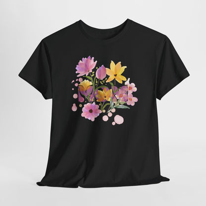 Soft Floral Mom Tribute Design - Heavy Cotton Tee