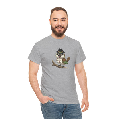 Unisex Heavy Cotton Tee Ciguita Chillin' on a Branch