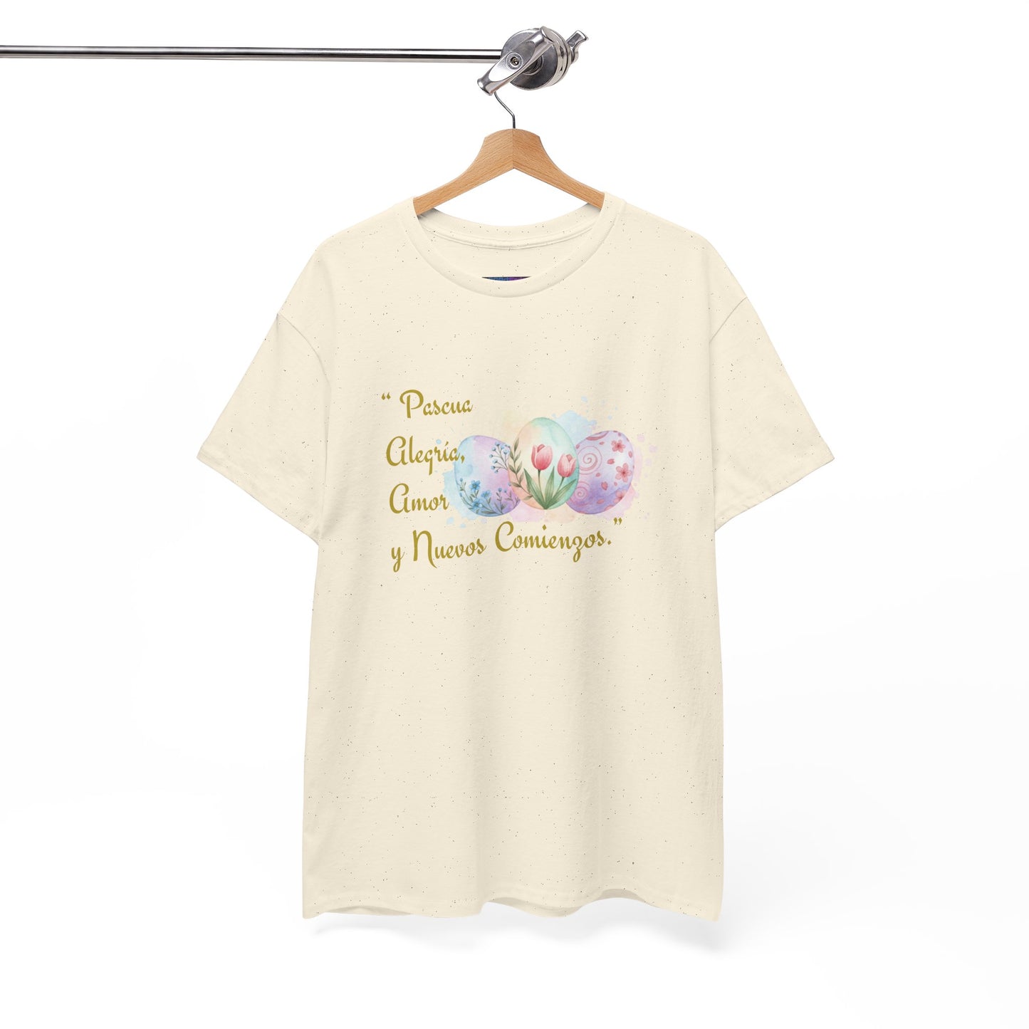 Unisex Heavy Cotton Tee - Easter, Joy, Love, & New Beginnings (Spanish Version)