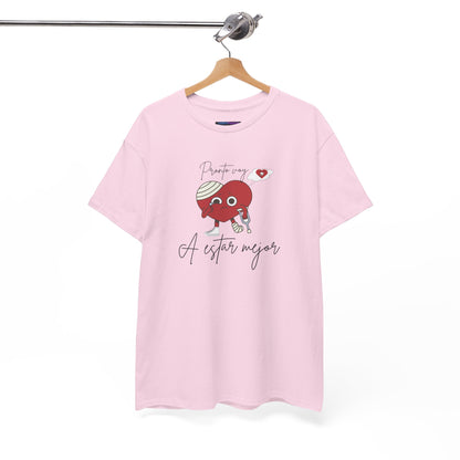 Unisex Heavy Cotton Tee pronto voy a estar bien (I'll be better soon)