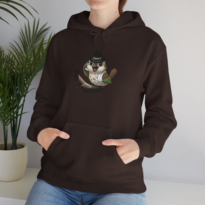 Unisex Heavy Blend  Hooded Sweatshirt with Cigüita "Voy llegando"