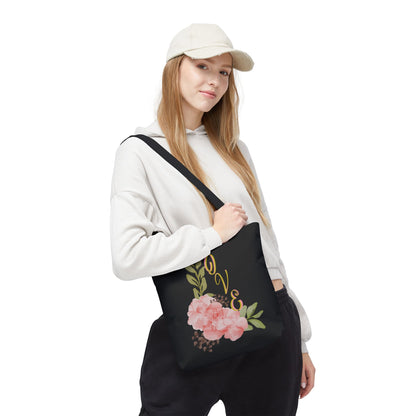 Floral “Love” Design - Tote Bag