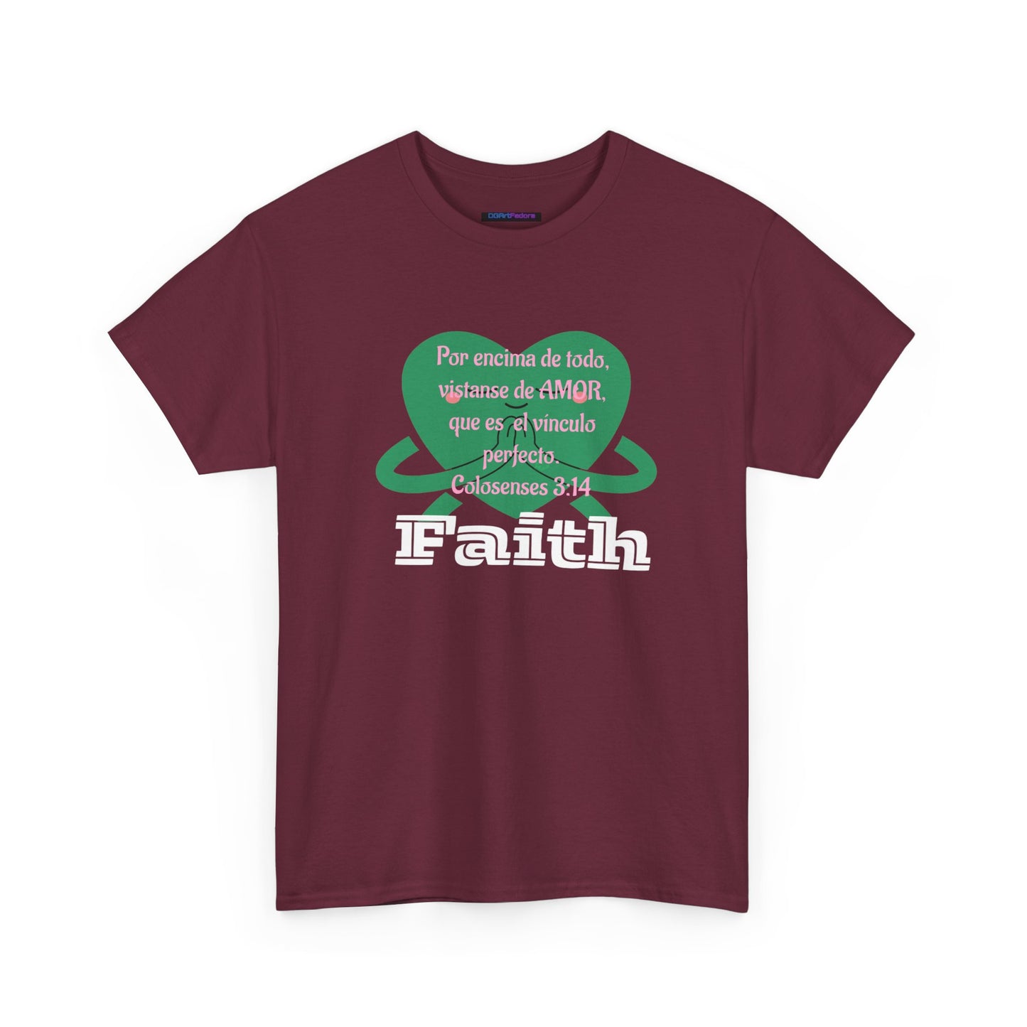 Unisex Heavy Cotton Tee - Fe (Faith), Colosenses 3:14