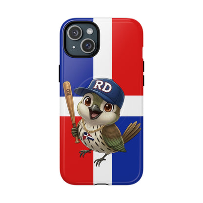 Dominican flag with Cigüa ready for baseball Tough Magnetic Iphone Cases